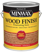 Minwax Wood Finish 710430000 Wood Stain, Sedona Red, Liquid, 1 gal, Can